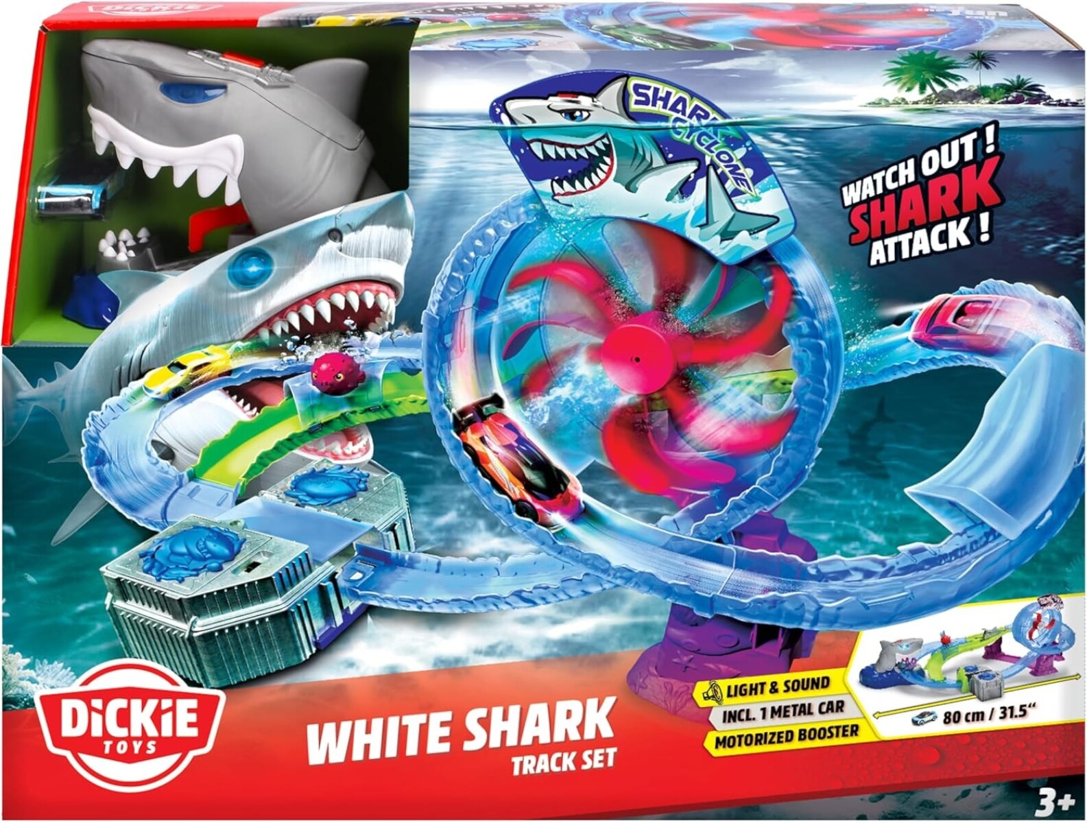 Dickie Toys - Pista de carreras de coches White Shark 