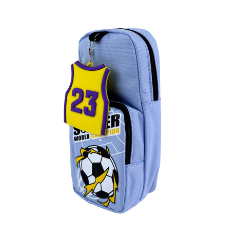 CARTUCHERA FUTBOL CAMISETA C/BOLSILLO 21X9.5X6.5CM 3COL CARTUCHERA FUTBOL CAMISETA C/BOLSILLO 21X9.5X6.5CM 3COL