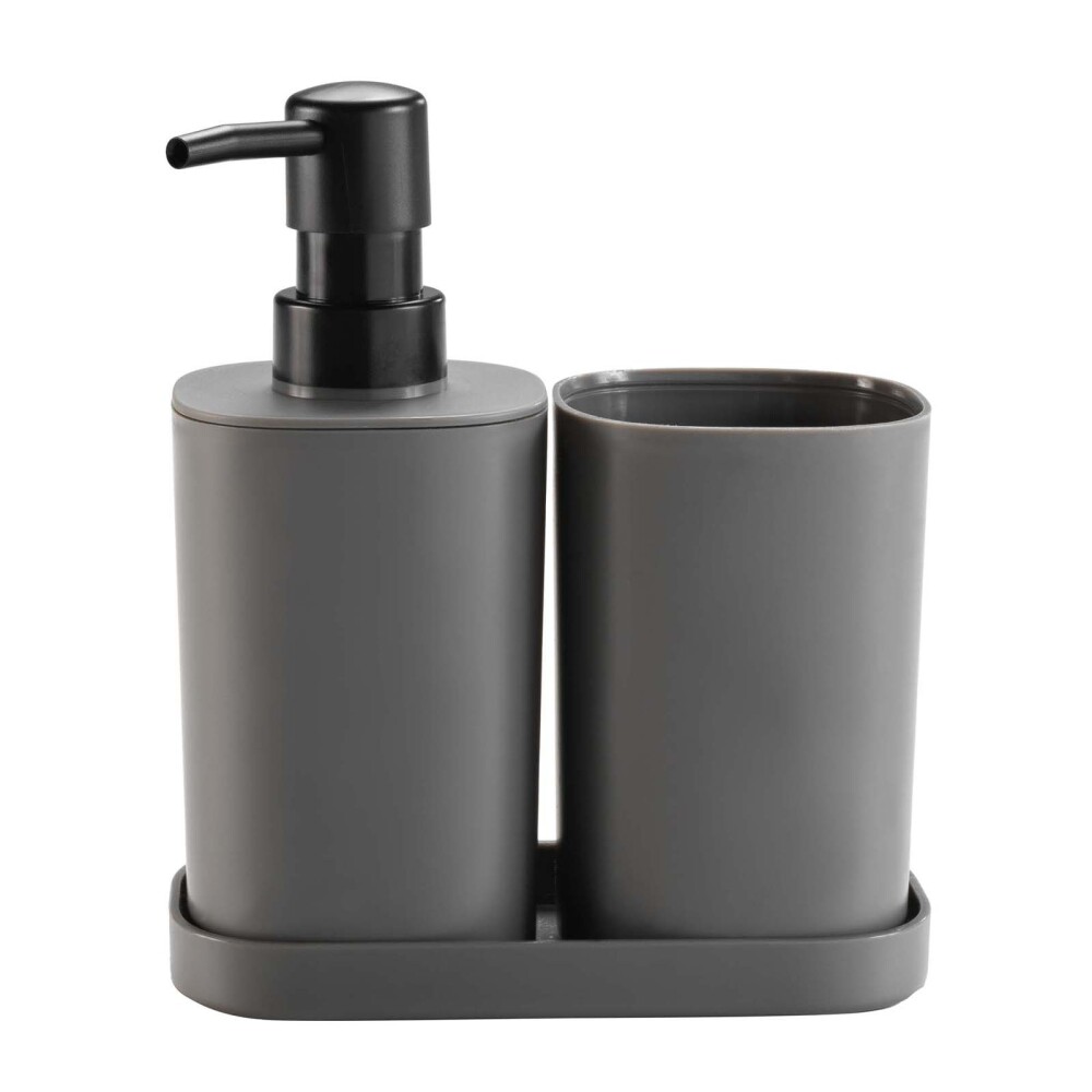 SET BAÑO 1801820 GRIS PLÁSTICO 1801820