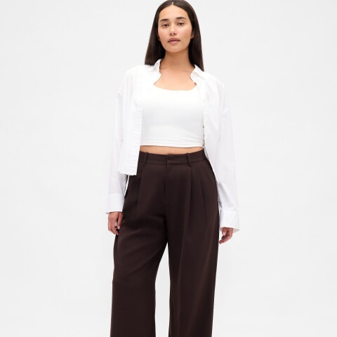 365 CURVY HR WIDE LEG - TRIBECA TWILL TERRA BROWN