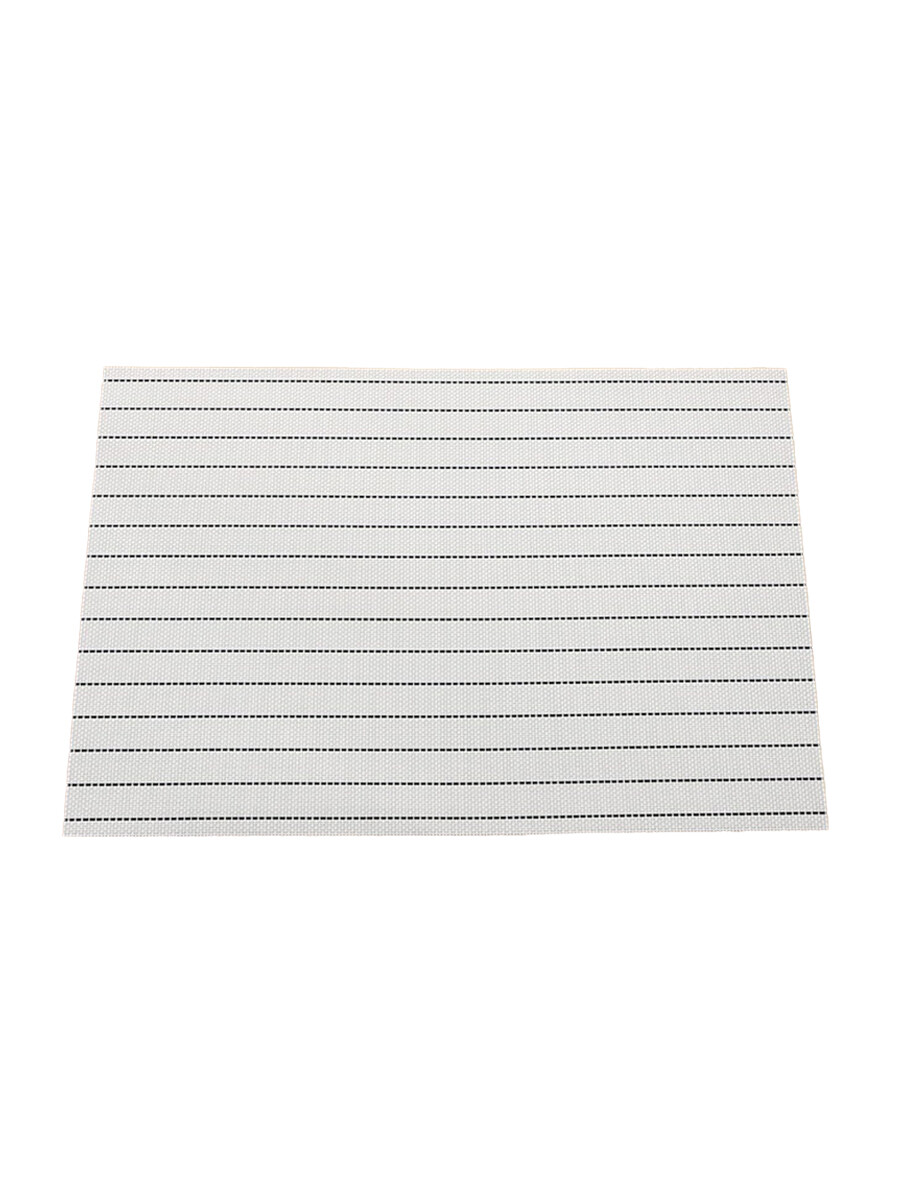 INDIVIDUAL RECTANGULAR A RAYAS - BLANCO 