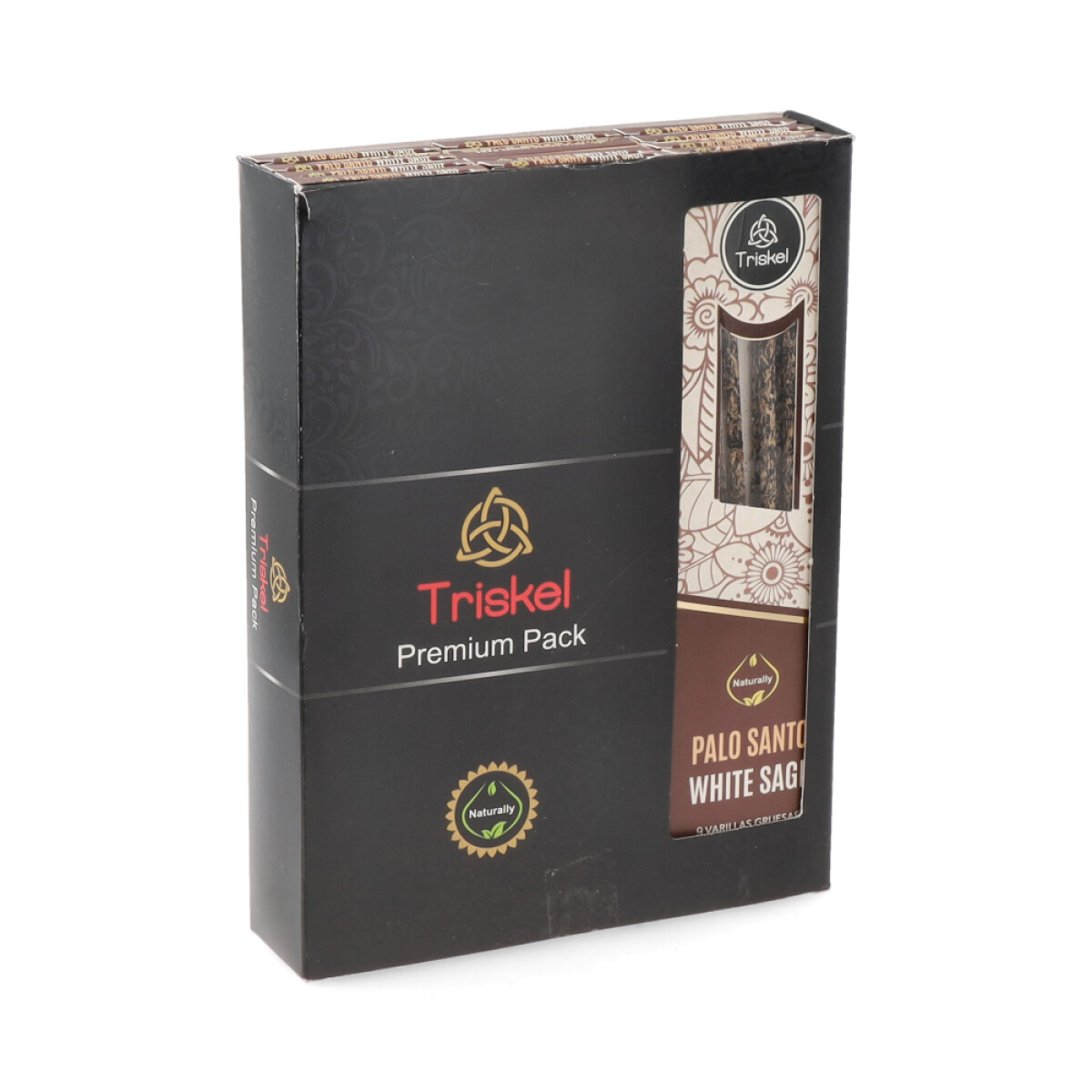 VARITAS TRISKEL CAJA DE MASALA 15GR X12 - Palo Santo/salvia Blanca 