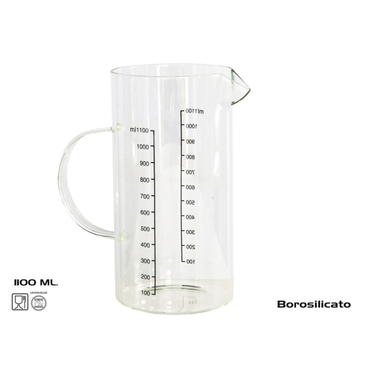 Jarra Medidora de Borosilicato 1100 ml 