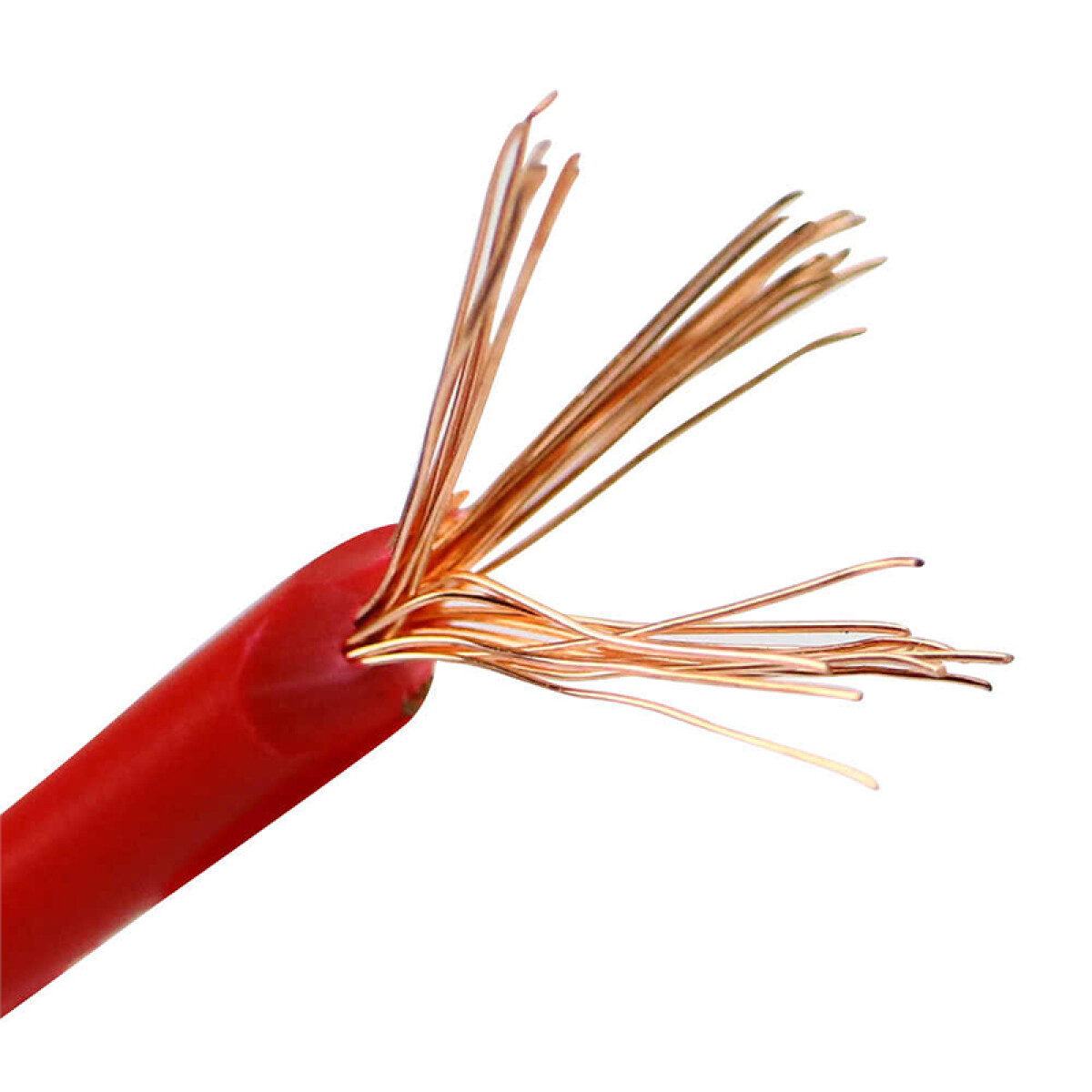 Cable de cobre flexible 2,00mm² rojo - Rollo 100mt - C94326 