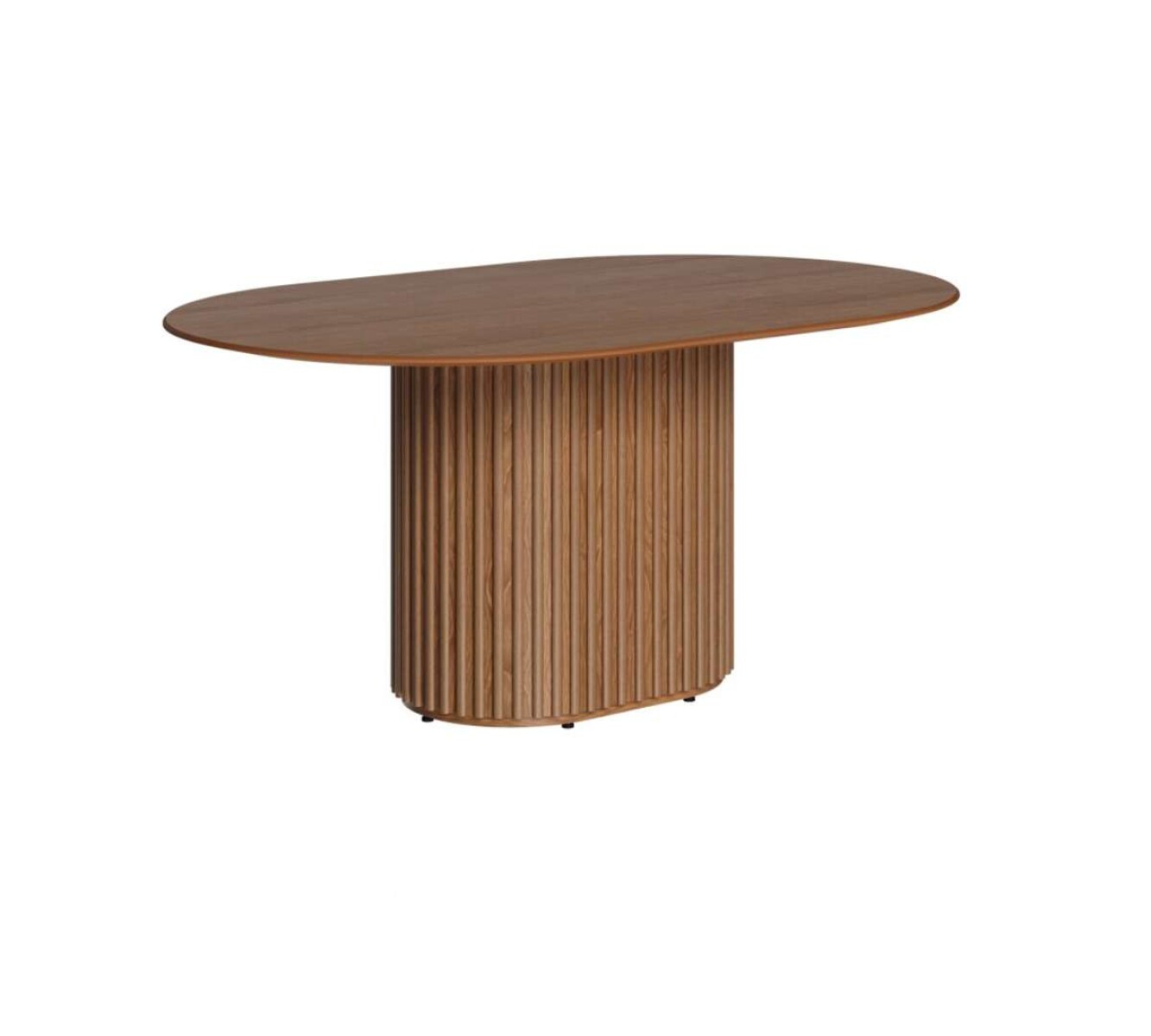 Mesa de Comedor Wind Li­nea Manhattan Vidrio Blanco/Natural - Marron 