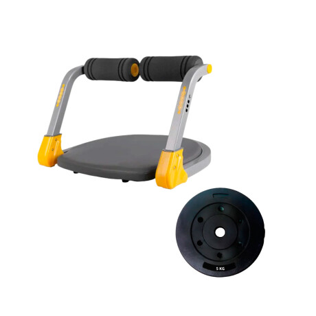 Ejercitador De Abdominales Lumax + Discos 5 kg