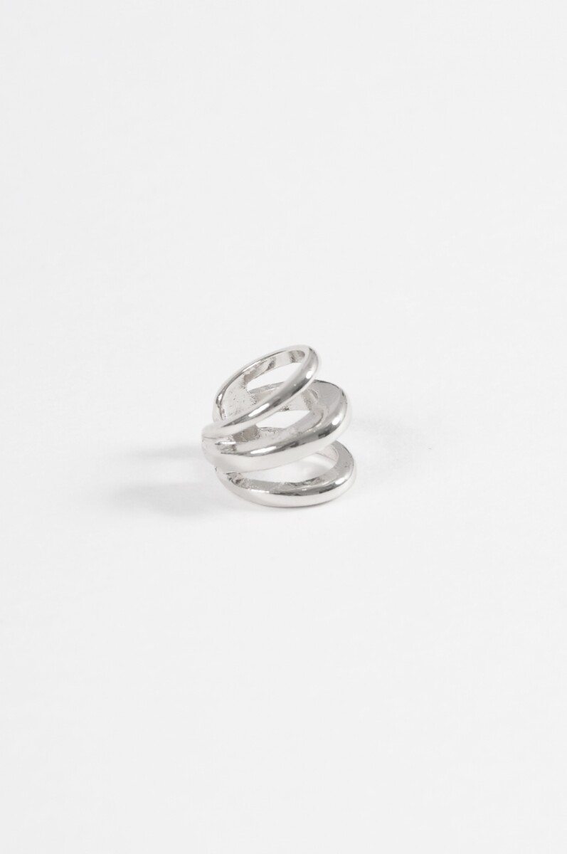 Earcuff triple - plateado 