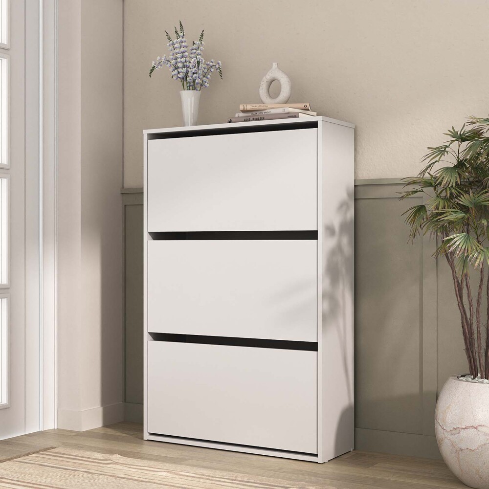 ZAPATERA MDF BLANCO ROMA