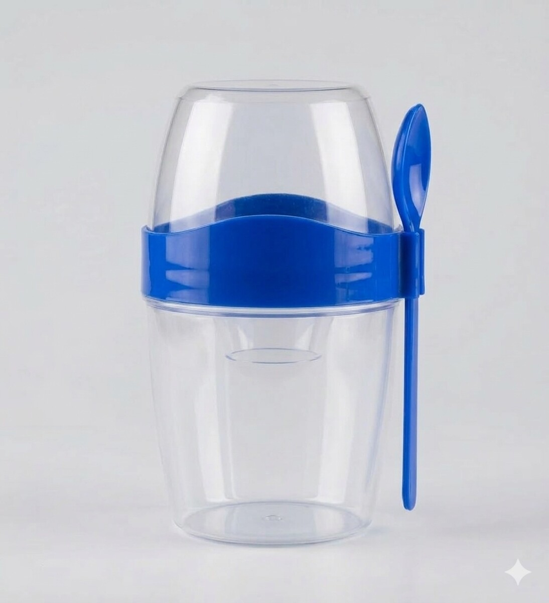 Recipiente Lunchera Para Ensalada Con Cubiertos Y Aderezo 