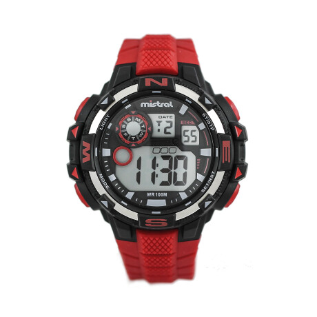 Reloj Mistral Deportivo Silicona Rojo 0