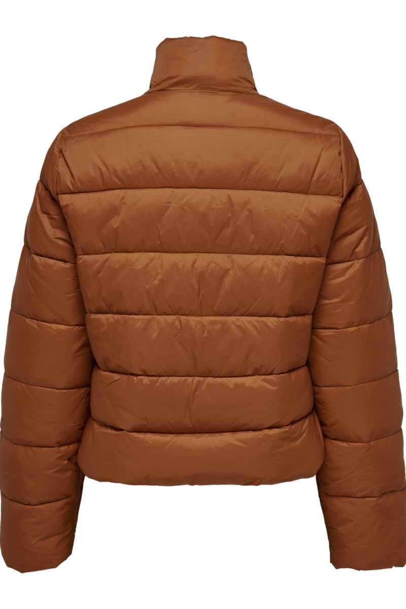 Chaqueta Embrace Acolchada Cropped Ginger Bread