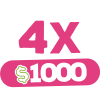 4x $1000