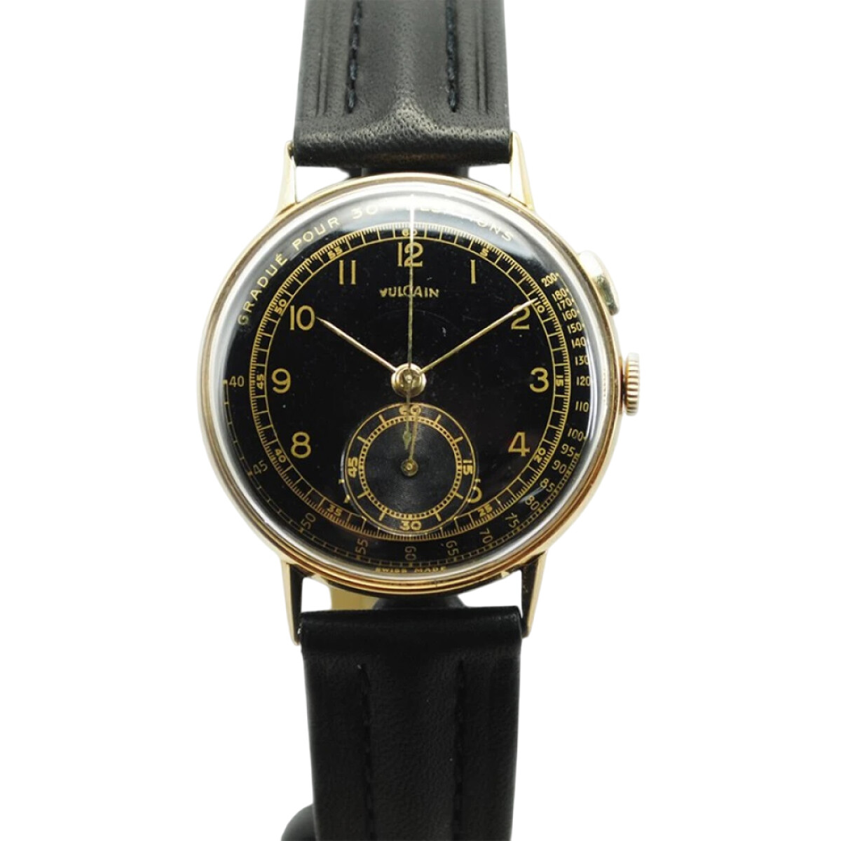 Reloj Vulcain Vintage Cronógrafo Oro 18K Amarillo 