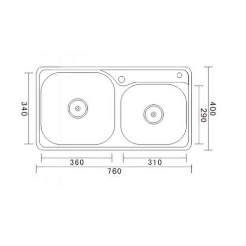 Pileta Y Media De Cocina Satinado Dgc 000