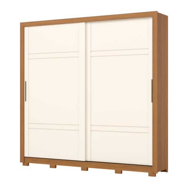 ROPERO SINTRA 2 PUERTAS 4 CAJONES INTERNOS GUARDARROPA CLOSET ARMARIO OFF WHITE