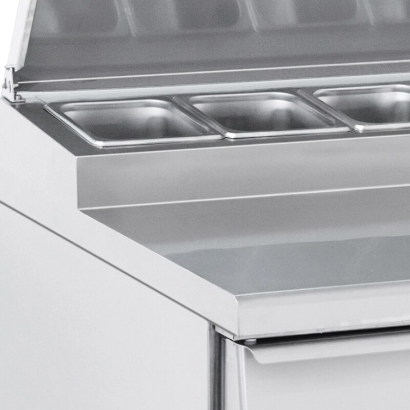 Mostrador refrigerado para ensaladas 3 puertas - Coolhead CRS 93A Mostrador refrigerado para ensaladas 3 puertas - Coolhead CRS 93A