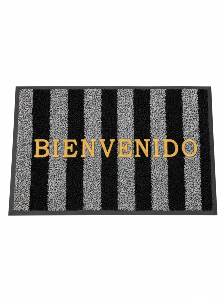 FELPUDO PARA PISO gris/negro