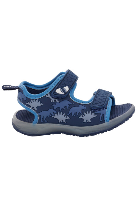Sandalias con velcro y luces, diseño dinosaurios Sandalias con velcro y luces, diseño dinosaurios