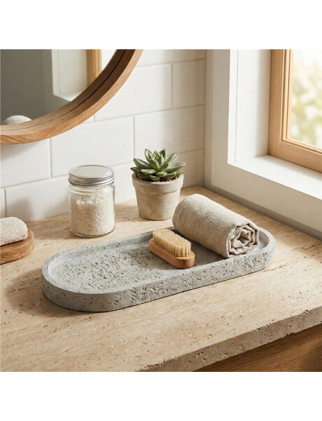 BANDEJA OVAL 28x 11CM STONE BANDEJA OVAL 28x 11CM STONE