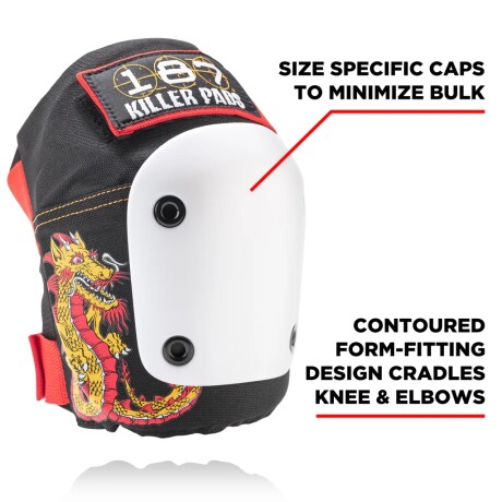 Pack de Protección 6 Piezas - Steve Caballero 187 Killer Pads Black Pack de Protección 6 Piezas - Steve Caballero 187 Killer Pads Black