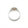 Anillo Profesión Medicina-Plata y Oro-Sin Piedra-AP5007 sinpiedra