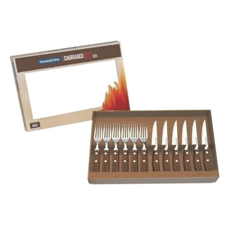 Juego De Cubiertos Para Asado Modelo Churrasco 12 Piezas