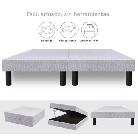 Base Box Plegable Para Sommier 2 Plazas 140 x 190 cm | Transporte Práctico y Armado Rápido Base Box Plegable Para Sommier 2 Plazas 140 x 190 cm | Transporte Práctico y Armado Rápido