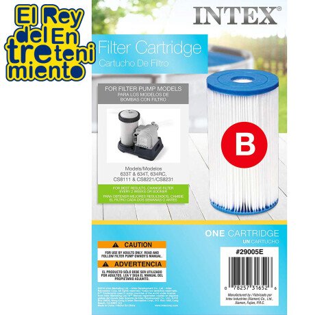 Filtro De Repuesto Para Bomba Piscina Intex Tipo B Inx029005