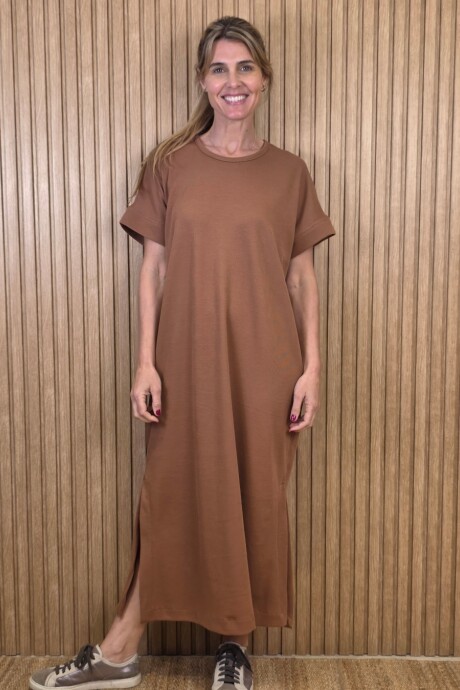 Vestido Agapanto Marrón