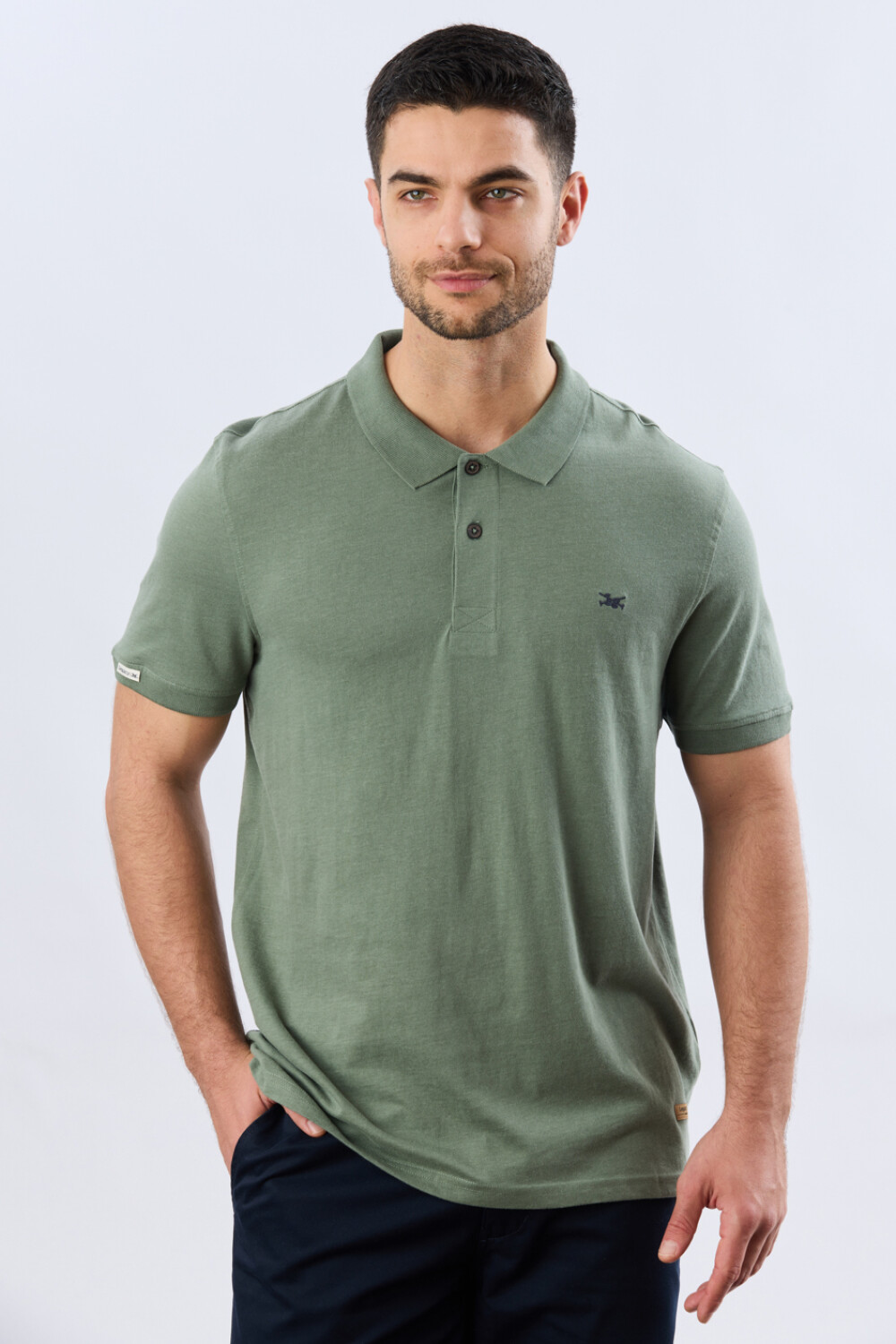 REMERA POLO LISA JERSEY Verde