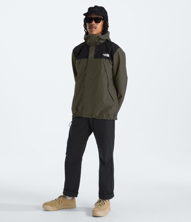 Campera Impermeable Antora hombre New Taupe Green/tnf Black