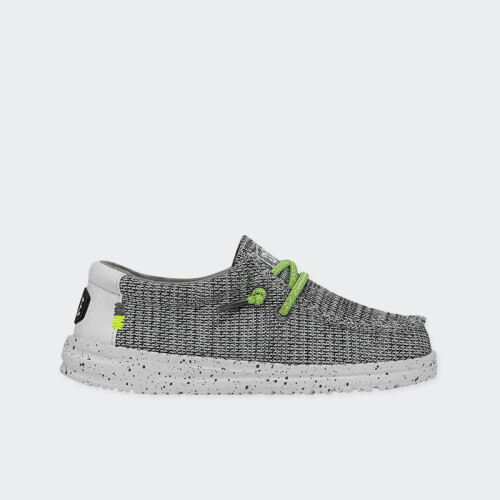 Calzado Hey Dude Wally Youth Sox Gris