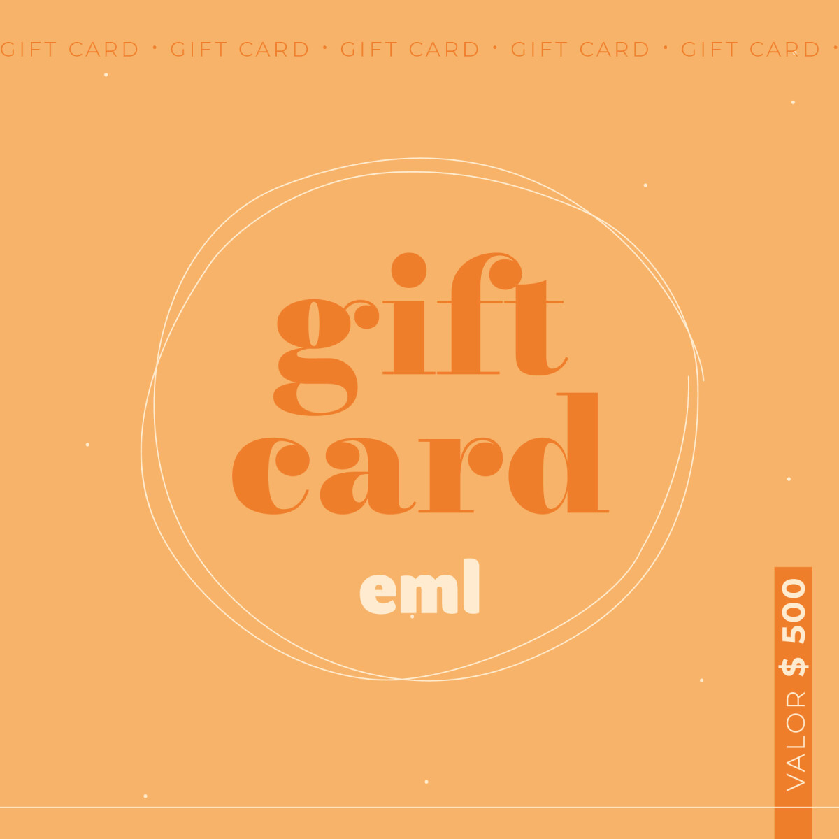 Gift Card - Tarjeta de Regalo valor $500 