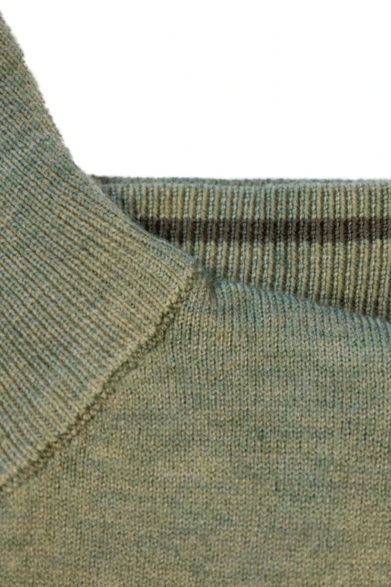 Sweater Medio Cierre Kevingston Verde Claro