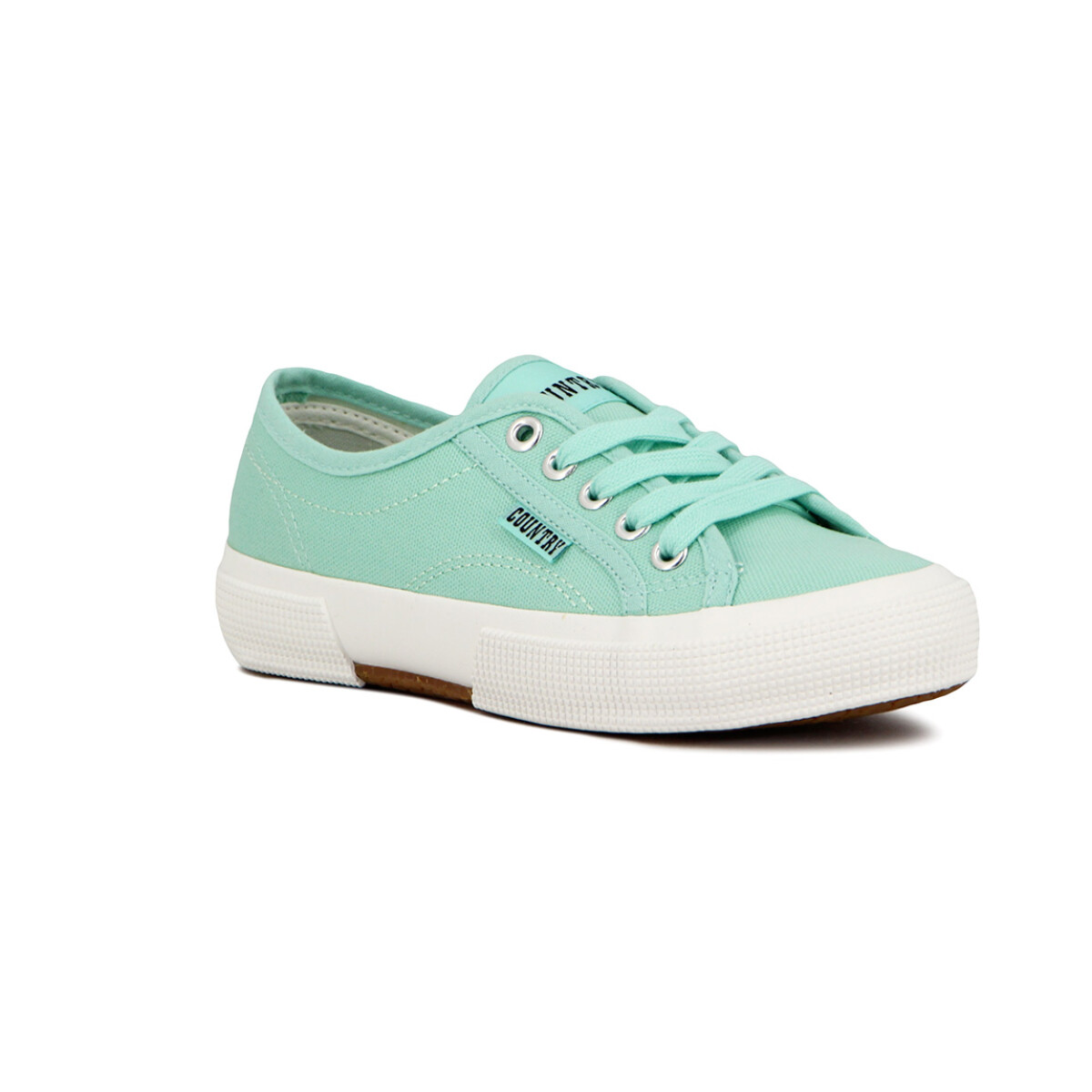 Country Long Beach Casual Mujer Acordonado - Aquamarine - Aguamarina 