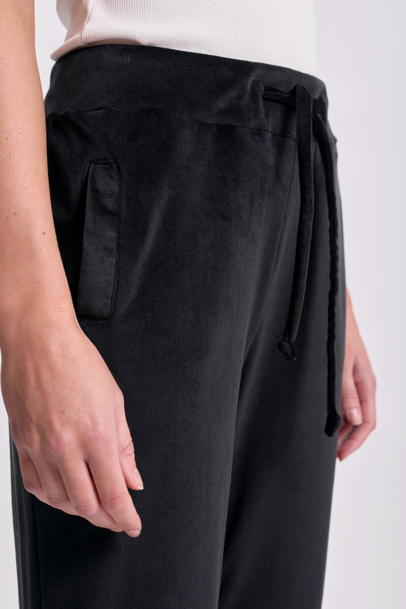 Pantalón jogger plush Negro