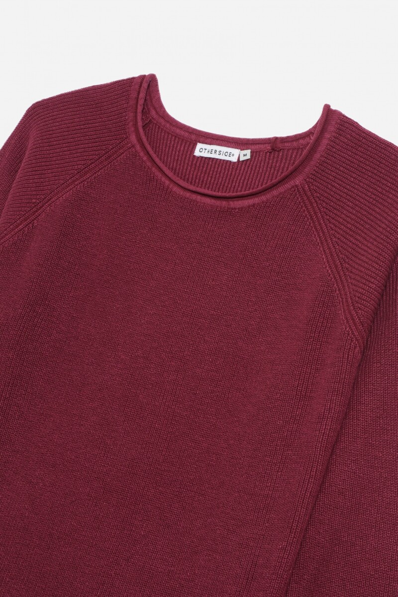 Sweater manga ranglán MARRON