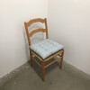 Almohadón para silla cuadros azul