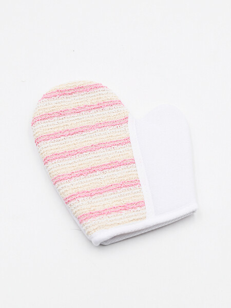 MANOPLA EXFOLIANTE ROSA CLARO