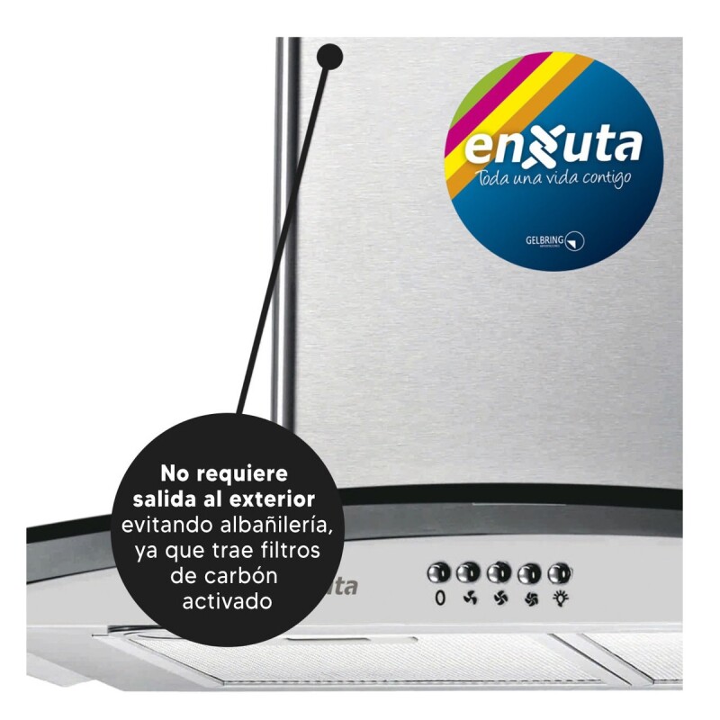 Campana Enxuta Cssenx136 Extractora De 60 Cm Acero Inoxidable Campana Enxuta Cssenx136 Extractora De 60 Cm Acero Inoxidable