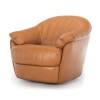 Butaca Giratoria 100% Cuero - Paris Camel