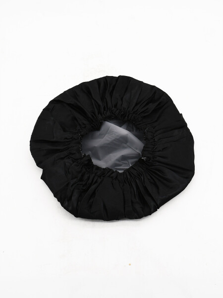 GORRA BAÑO IMPERMEBLE DOBLE TELA NEGRO