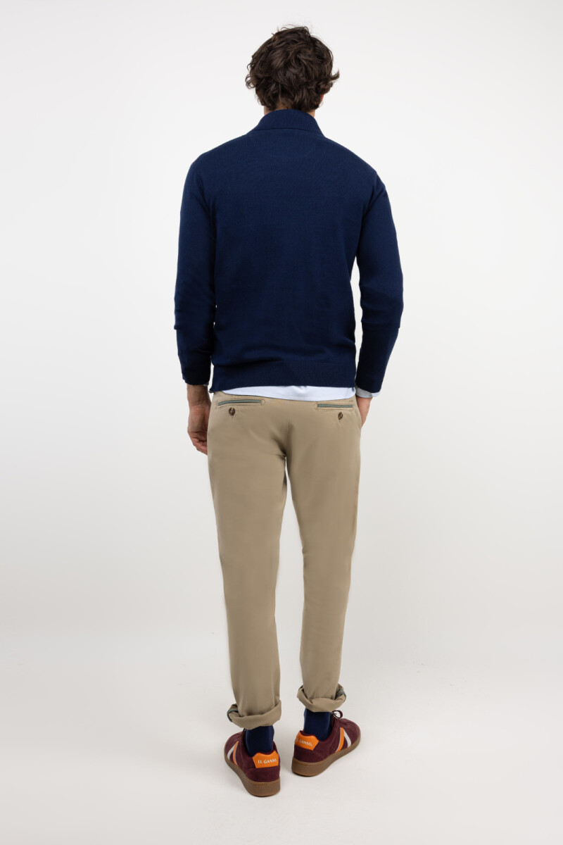 Sweater Medio Cierre Marino