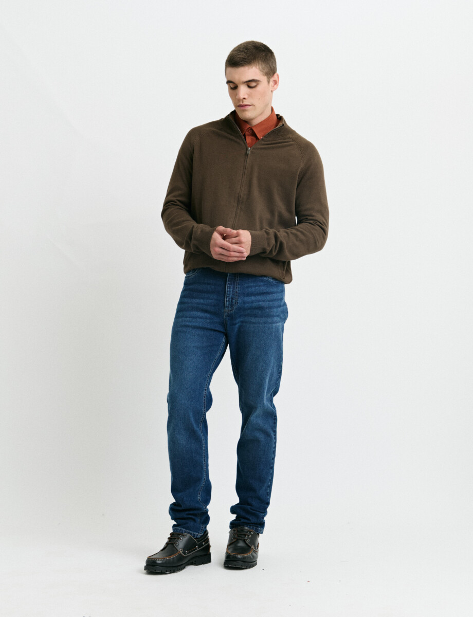 CARDIGAN HARRINGTON LABEL - Oliva 