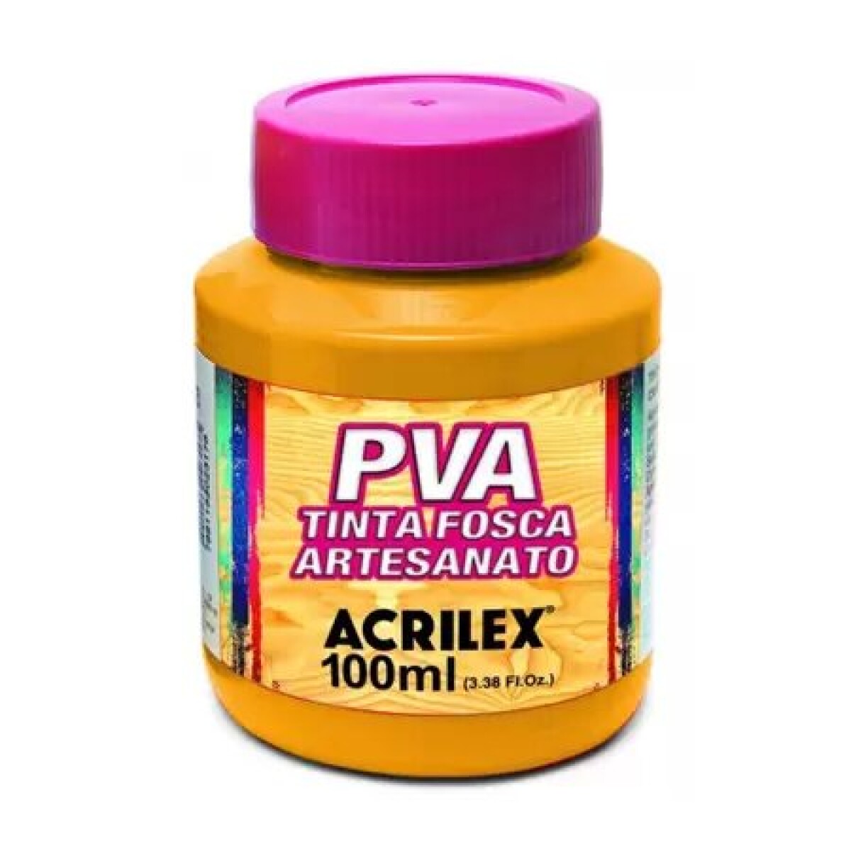 Pintura para Artesanía Acrílica Acrilex 100 ml (Tonos Amarillos y Naranjas) - Amarillo Cadmio 536 