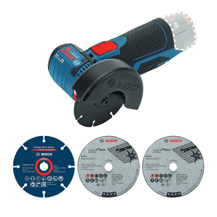 Multicortadora Inalámbrica Bosch Professional GWS 12V-76 12V 3" Brushless Multicortadora Inalámbrica Bosch Professional GWS 12V-76 12V 3" Brushless