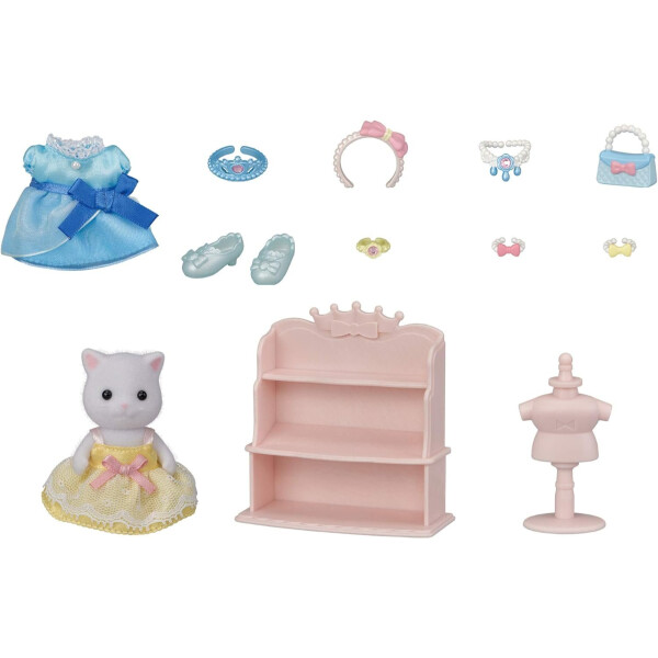 Sylvanian Families Set Vestidor Princesas Ropa Accesorios Sylvanian Families Set Vestidor Princesas Ropa Accesorios