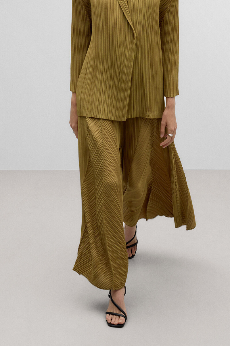 PANTALÓN CRINKLE Verde Oliva