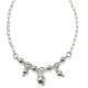 Pulsera con tres colgantes bolitas Pulsera con tres colgantes bolitas