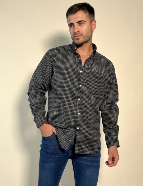 Camisa a cuadros Ares Negro